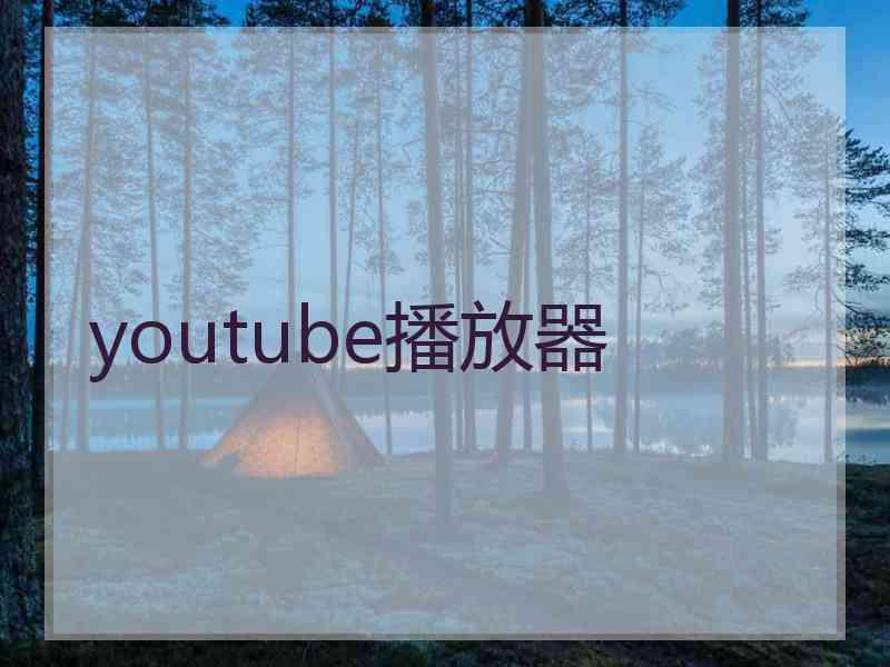 youtube播放器