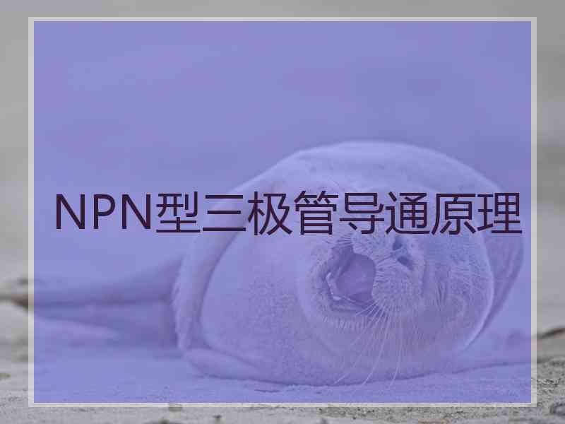 NPN型三极管导通原理