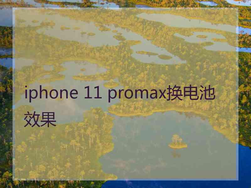 iphone 11 promax换电池效果