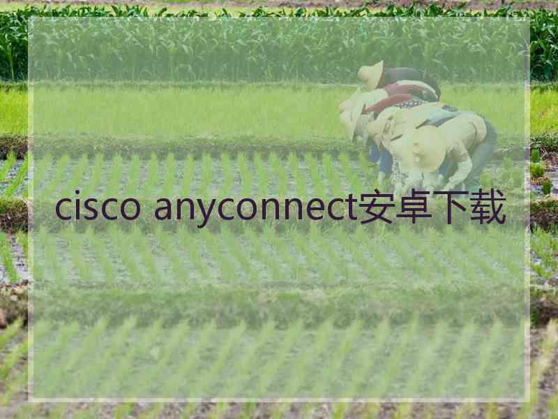 cisco anyconnect安卓下载