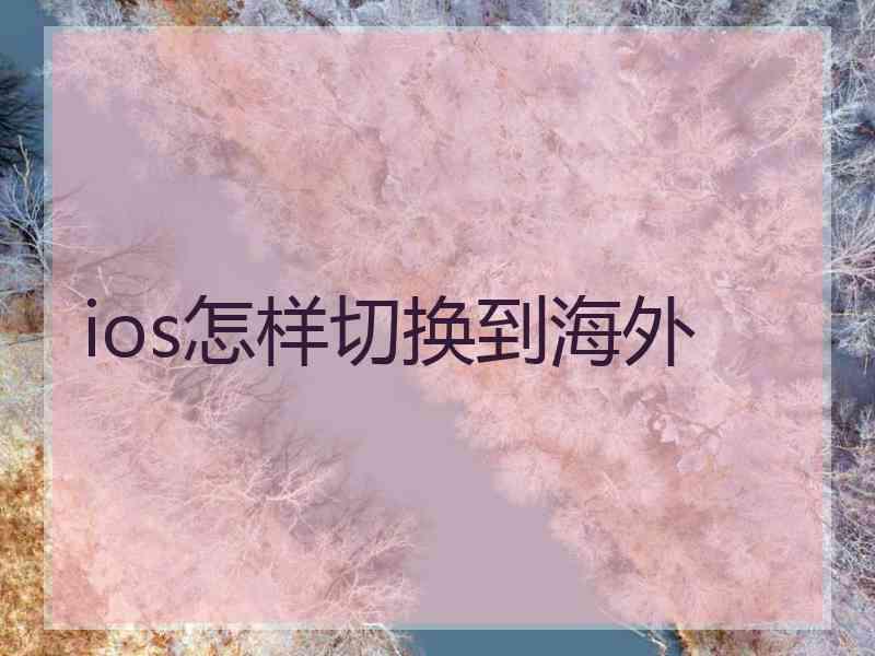 ios怎样切换到海外