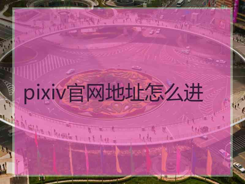 pixiv官网地址怎么进