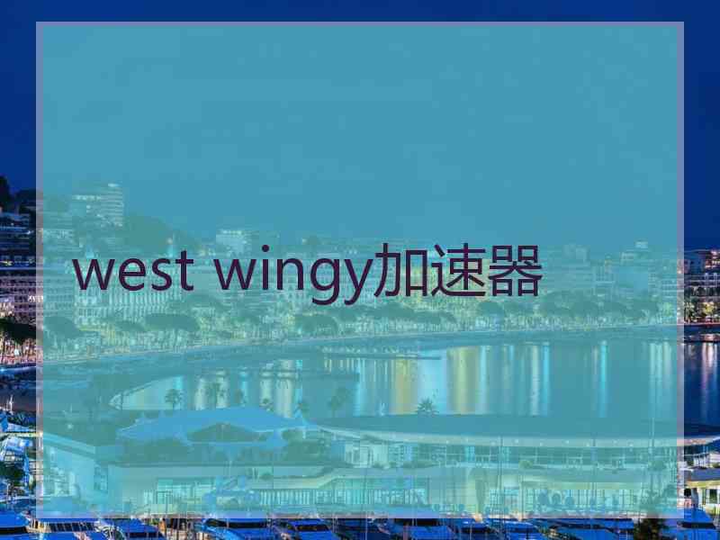 west wingy加速器