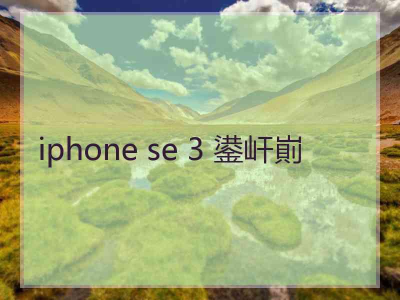 iphone se 3 鍙屽崱