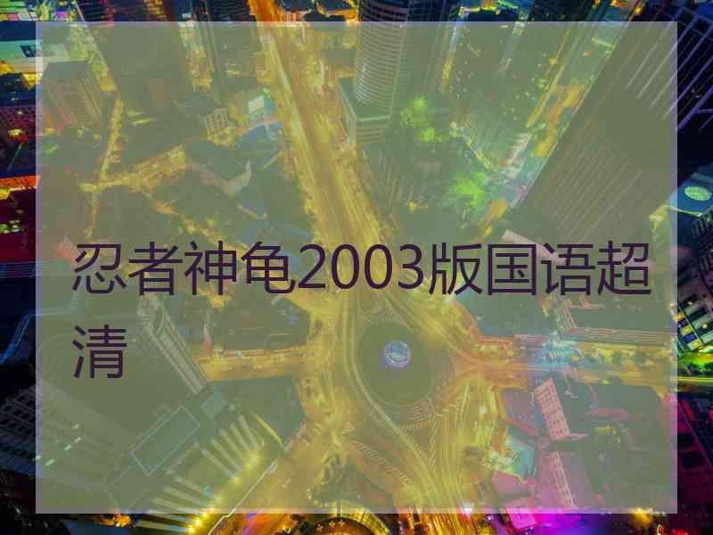 忍者神龟2003版国语超清