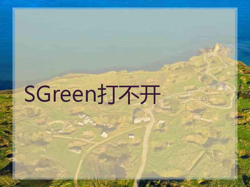 SGreen打不开