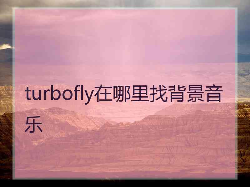 turbofly在哪里找背景音乐