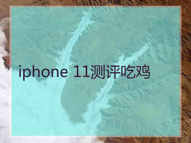 iphone 11测评吃鸡