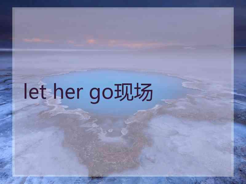 let her go现场