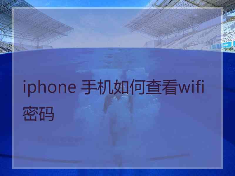 iphone 手机如何查看wifi密码