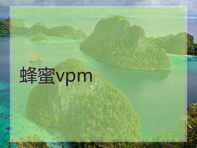 蜂蜜vpm