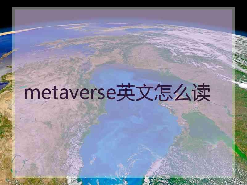 metaverse英文怎么读