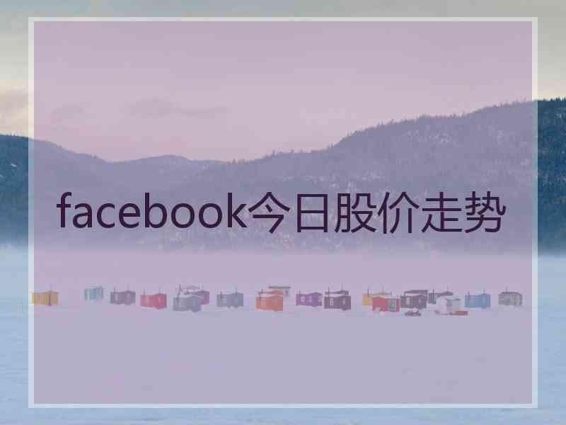 facebook今日股价走势