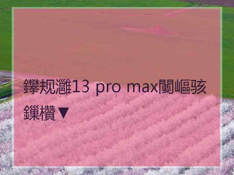 鑻规灉13 pro max闄嶇骇鏁欑▼