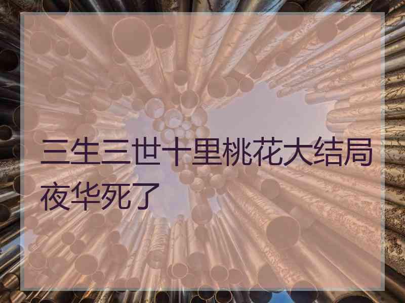 三生三世十里桃花大结局夜华死了