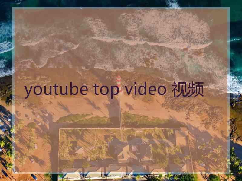 youtube top video 视频