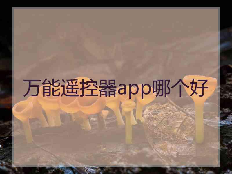 万能遥控器app哪个好