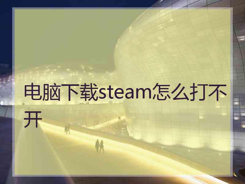 电脑下载steam怎么打不开