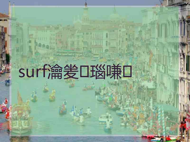 surf瀹夎瑙嗛