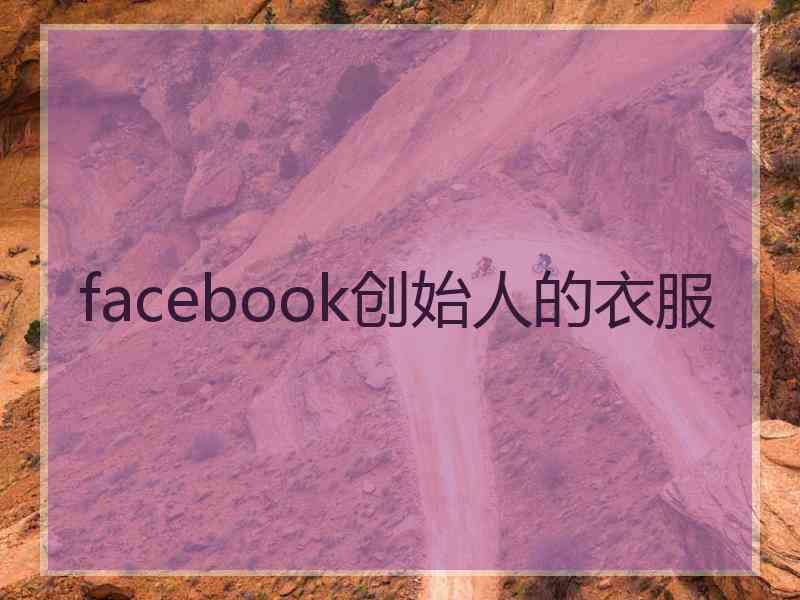 facebook创始人的衣服