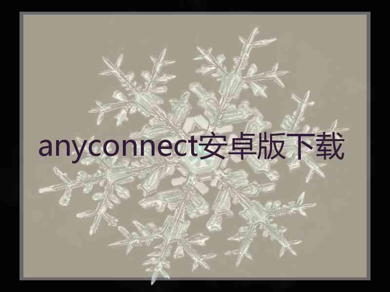 anyconnect安卓版下载