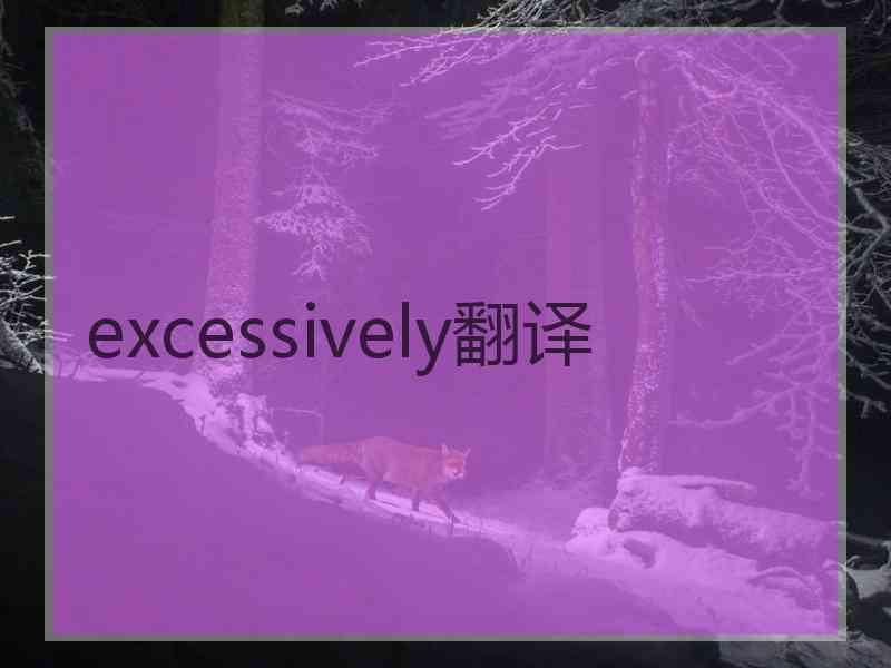 excessively翻译