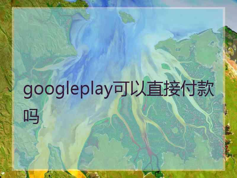 googleplay可以直接付款吗