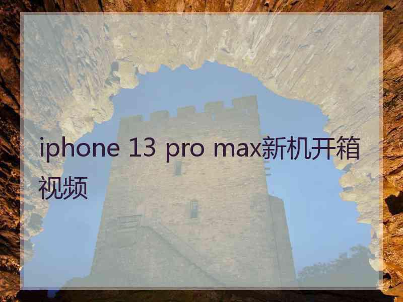 iphone 13 pro max新机开箱视频