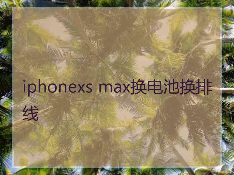 iphonexs max换电池换排线