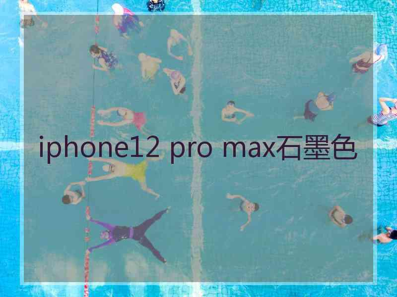 iphone12 pro max石墨色