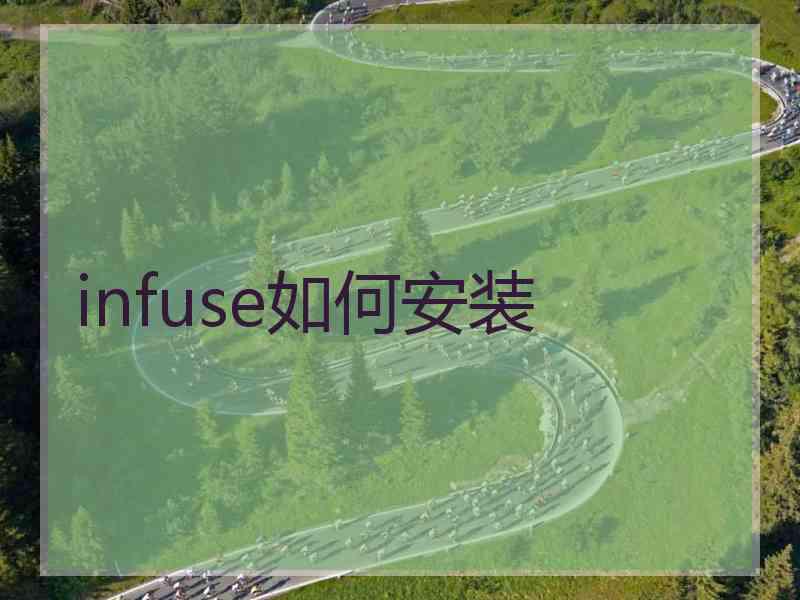 infuse如何安装