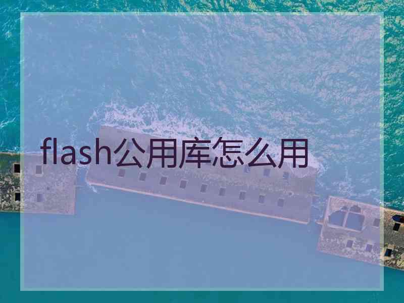 flash公用库怎么用