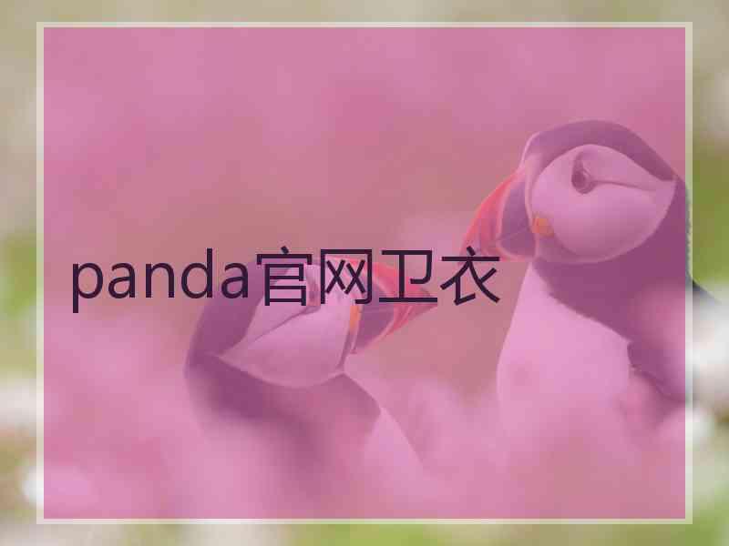 panda官网卫衣