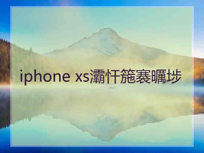 iphone xs灞忓箷褰曞埗