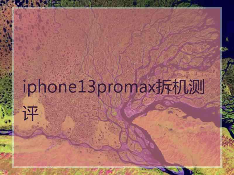 iphone13promax拆机测评