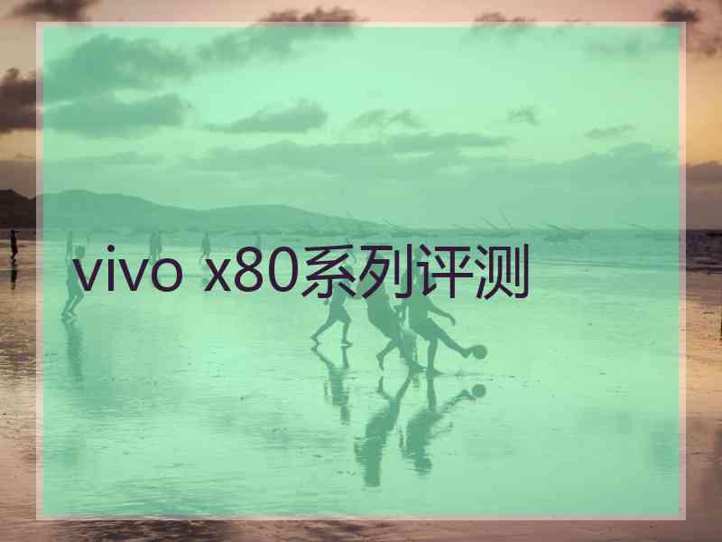 vivo x80系列评测