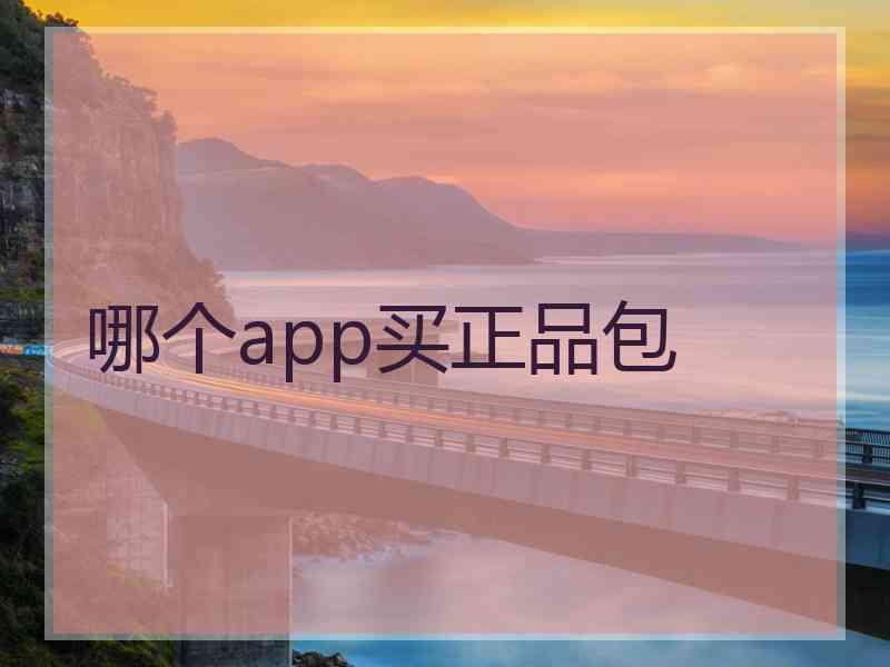 哪个app买正品包