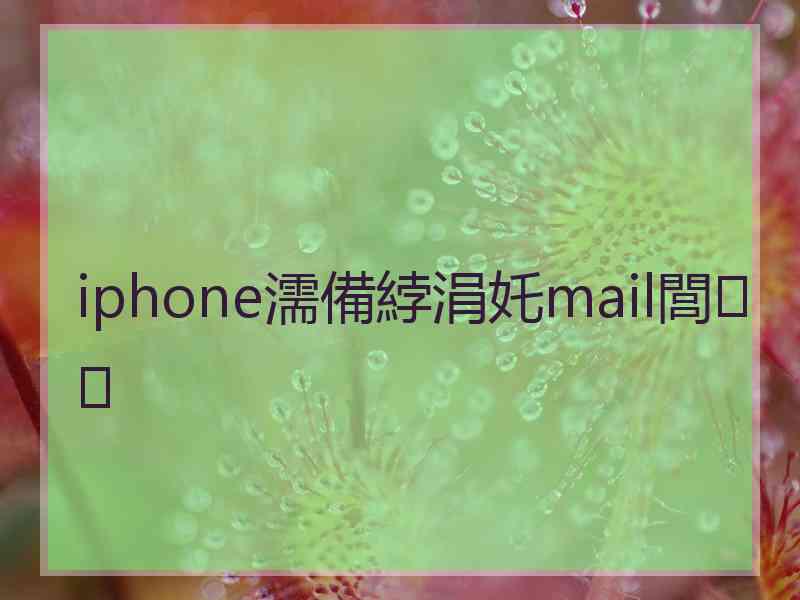 iphone濡備綍涓奼mail閭