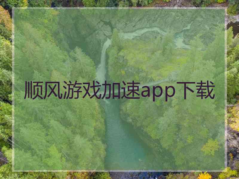 顺风游戏加速app下载