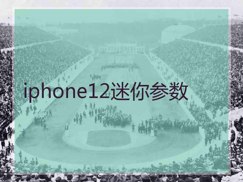 iphone12迷你参数