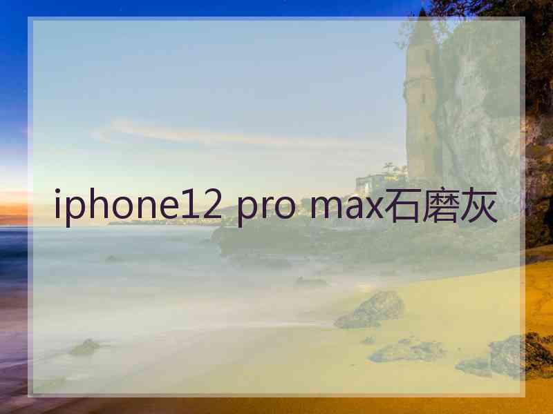 iphone12 pro max石磨灰