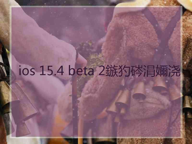 ios 15.4 beta 2鏃犳硶涓嬭浇