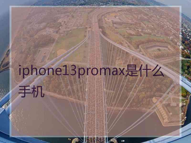 iphone13promax是什么手机