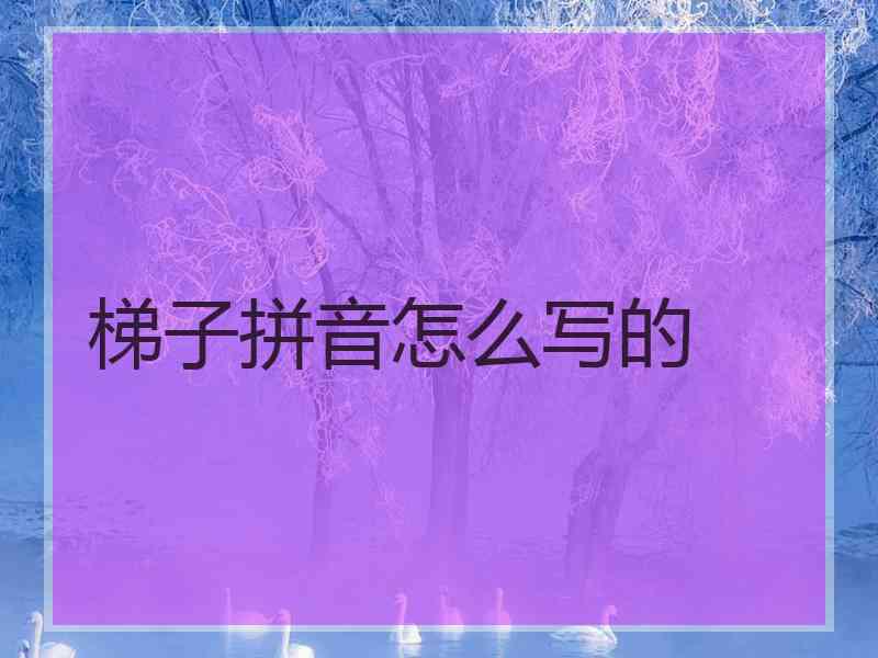 梯子拼音怎么写的