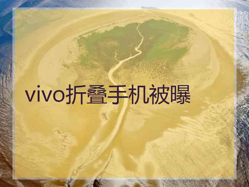 vivo折叠手机被曝