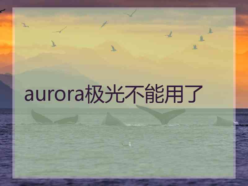 aurora极光不能用了