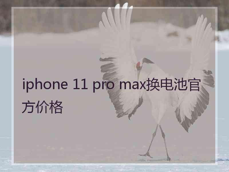 iphone 11 pro max换电池官方价格