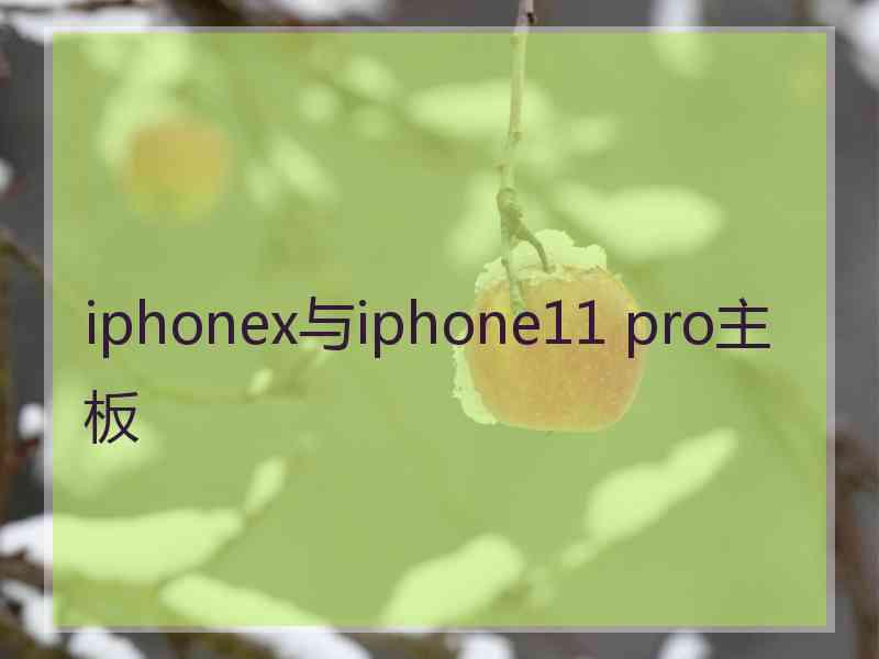 iphonex与iphone11 pro主板