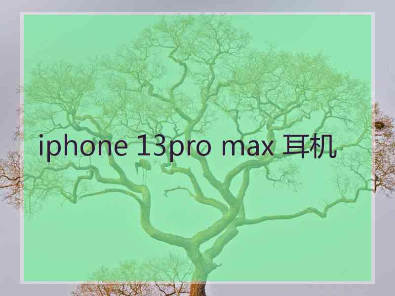 iphone 13pro max 耳机