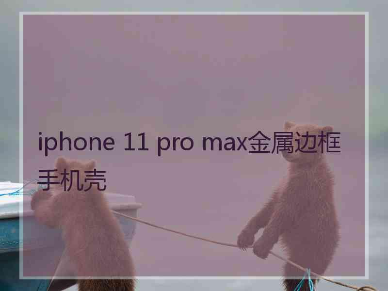 iphone 11 pro max金属边框手机壳